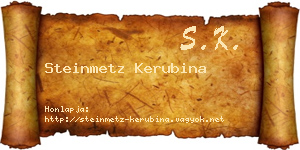 Steinmetz Kerubina névjegykártya